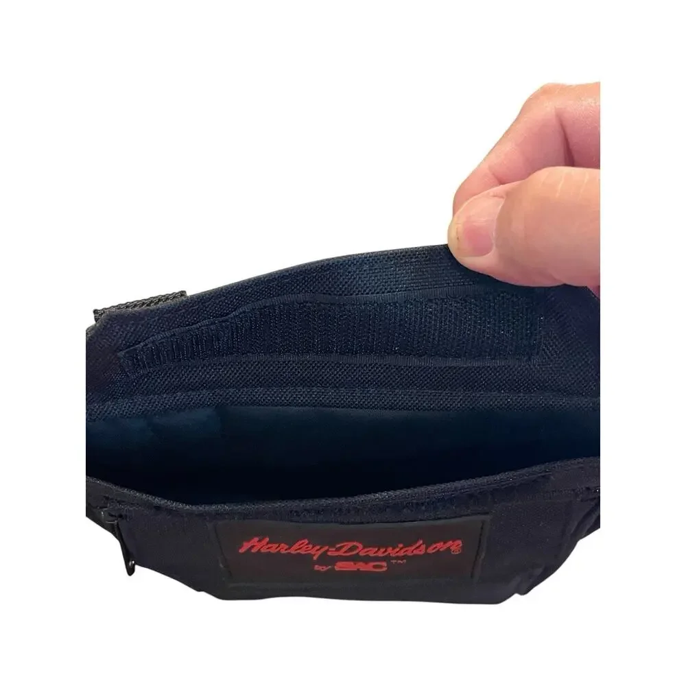 Harley-Davidson by SAC Black Nylon Waist Pack Hip Bag Pouch